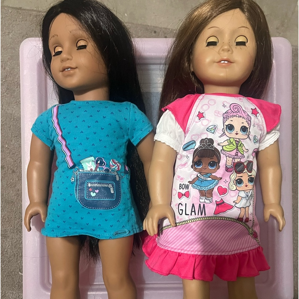 American Girl dolls and accessories